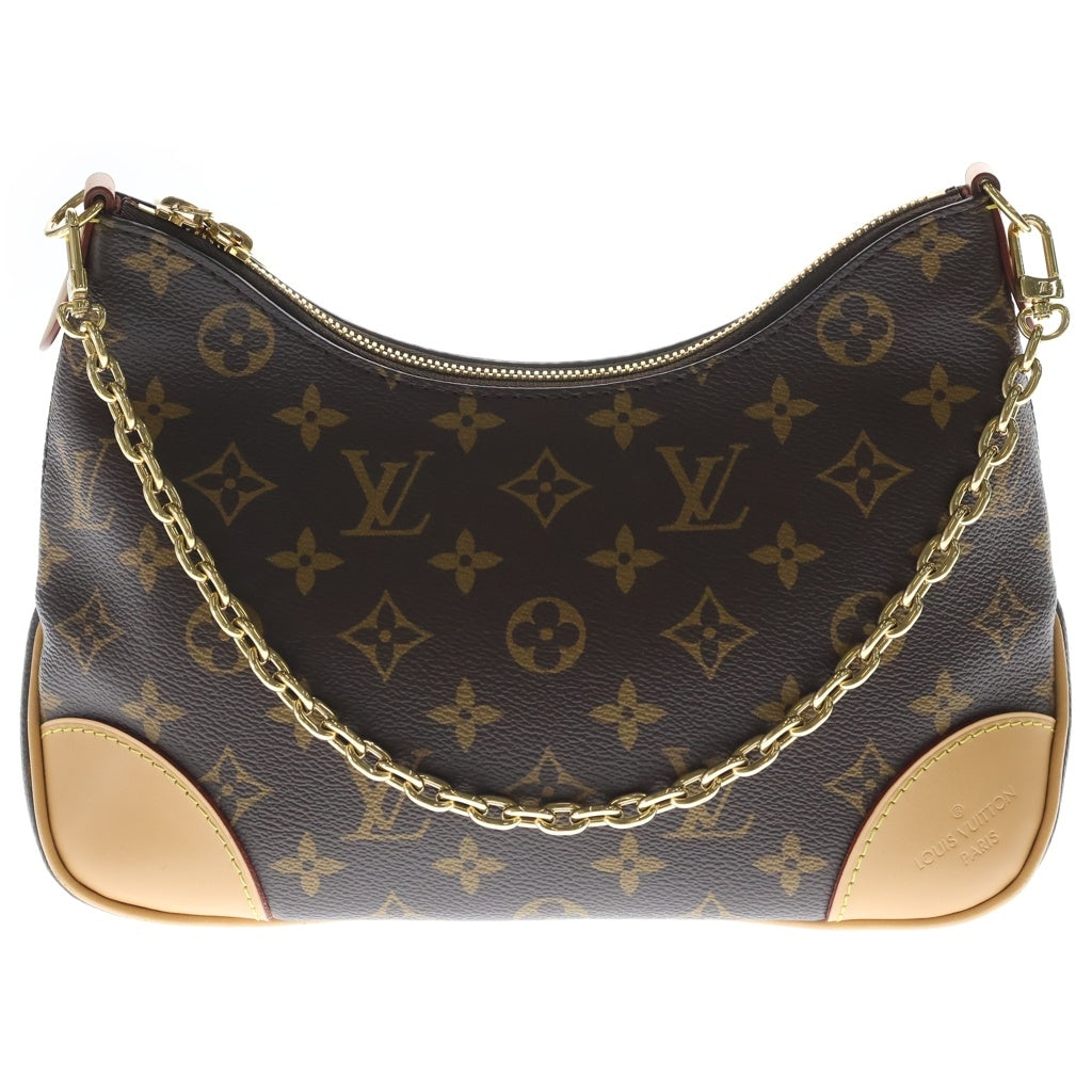 LOUIS VUITTON(ルイヴィトン) モノグラム ブローニュNM ハンドバッグ チェーンバッグ ワンショルダーバッグ ブラウン レザー×PVC M45832 ゴールド金具 レディース