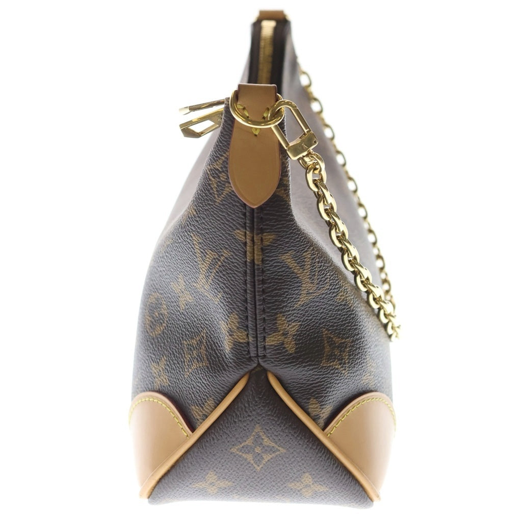 LOUIS VUITTON(ルイヴィトン) モノグラム ブローニュNM ハンドバッグ チェーンバッグ ワンショルダーバッグ ブラウン レザー×PVC M45832 ゴールド金具 レディース
