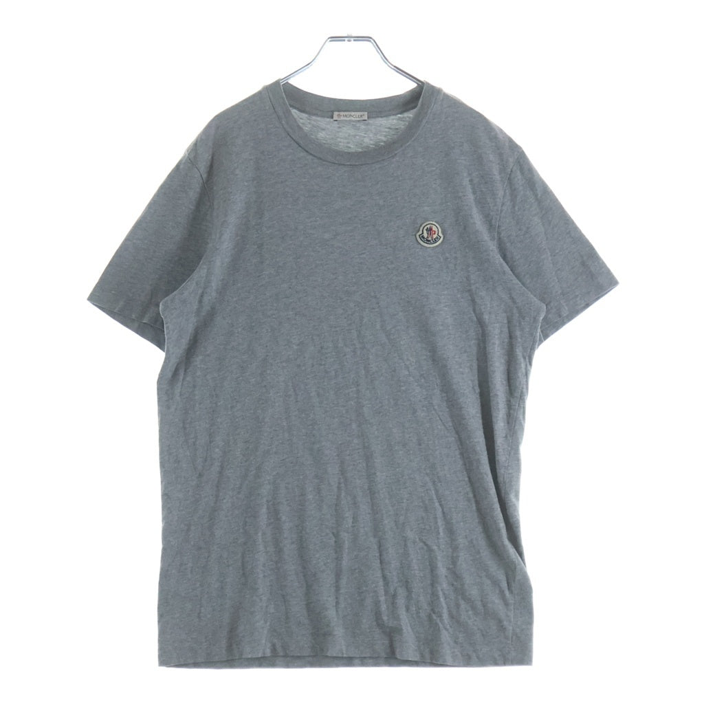 MONCLER(モンクレール) 胸ロゴ コットン半袖Tシャツ カットソー グレー 320918C00022