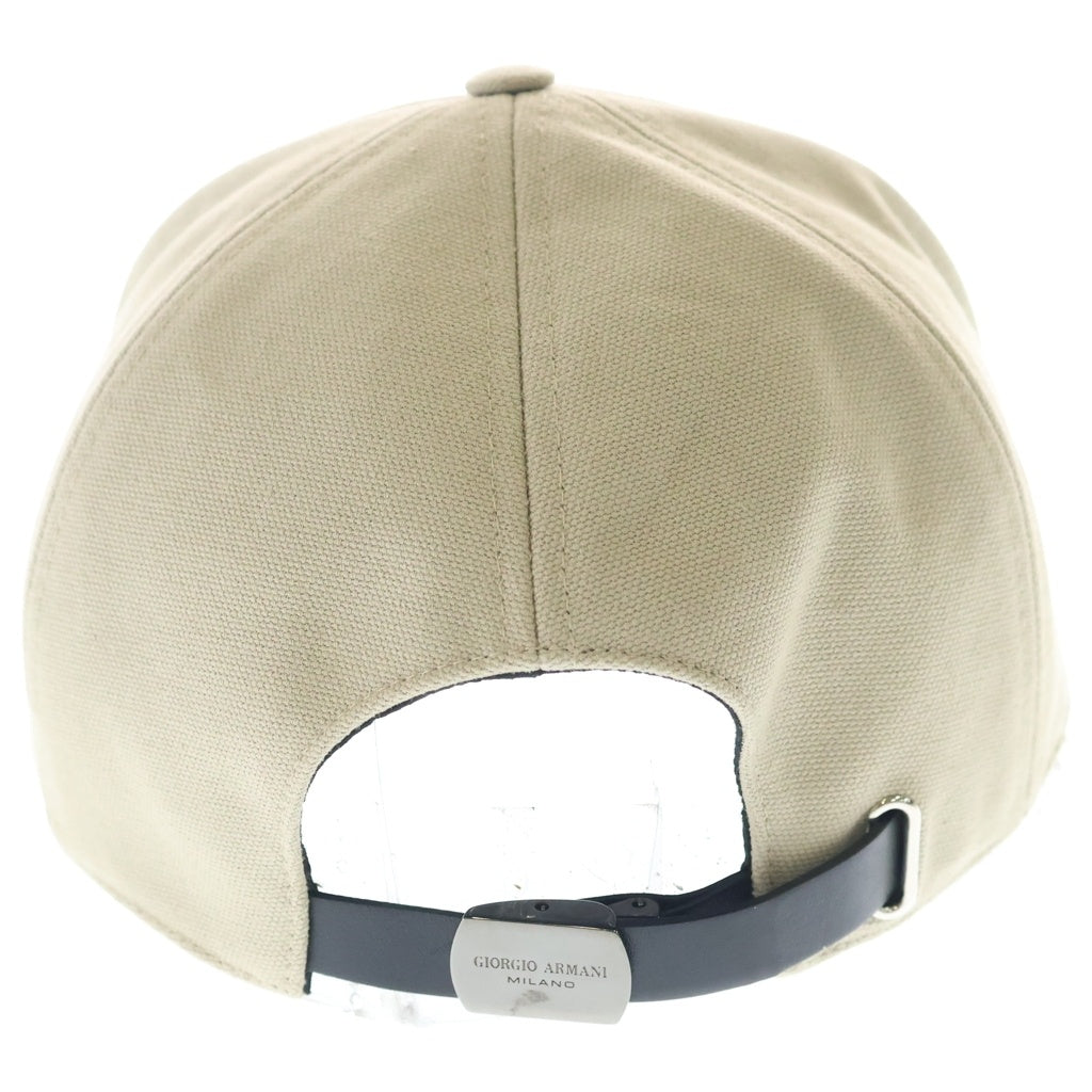 ARMANI(アルマーニ) べーズボールキャップ ベージュ #M レディース