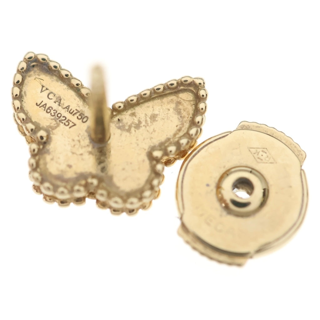 Van Cleef & Arpels(ヴァンクリーフアンドアーペル) スウィートアルハンブラ パピヨン ピアス K18YG イエローゴールド VCARN5JM00 レディース