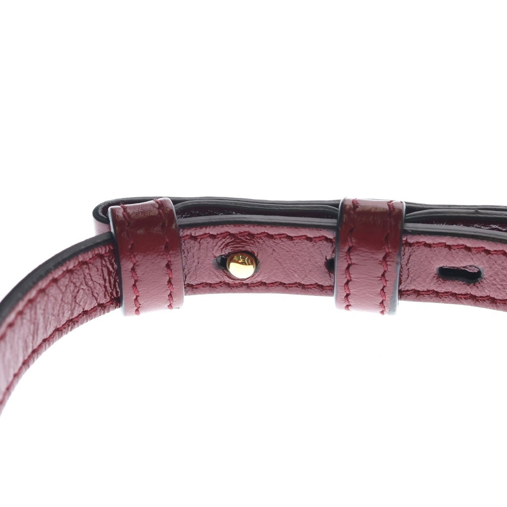 GUCCI(グッチ) GGマーモント キャンバス レザー チェーンショルダー バッグ ゴールド金具 レッド/ベージュ 447632 レディース