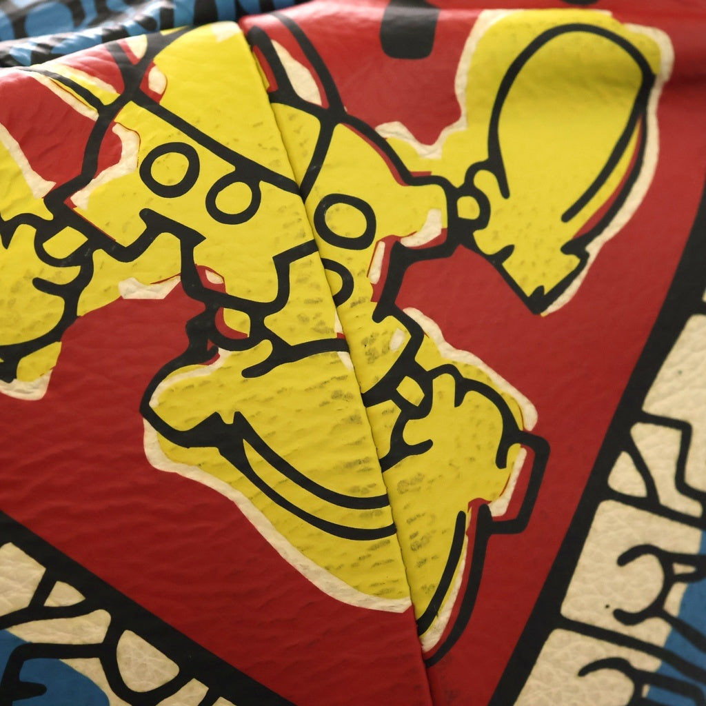 COACH(コーチ) ×ディズニー キース ヘリング ミッキーマウス エクストララージ コレクティブル レザー ぬいぐるみ 人形 D2248-C7850