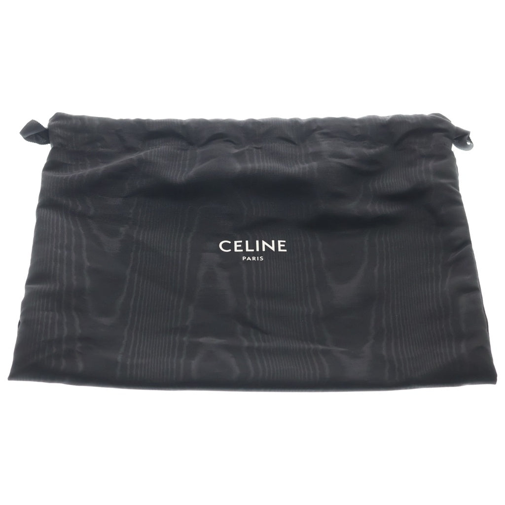 CELINE(セリーヌ) ミディアム トリオンフ フレーム ショルダーバッグ ブラック レザー 199813EPA.03ND ゴールド金具 レディース