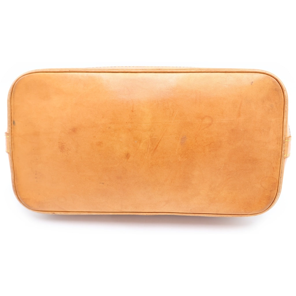 LOUIS VUITTON(ルイヴィトン) モノグラム アルマ ハンドバッグ ブラウン レザー×PVC ゴールド金具 M51130 レディース