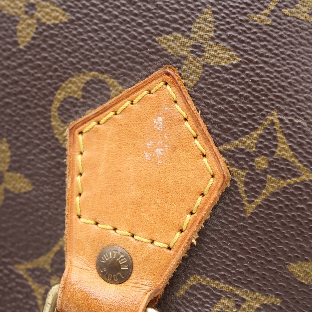 LOUIS VUITTON(ルイヴィトン) モノグラム アルマ ハンドバッグ ブラウン レザー×PVC ゴールド金具 M51130 レディース