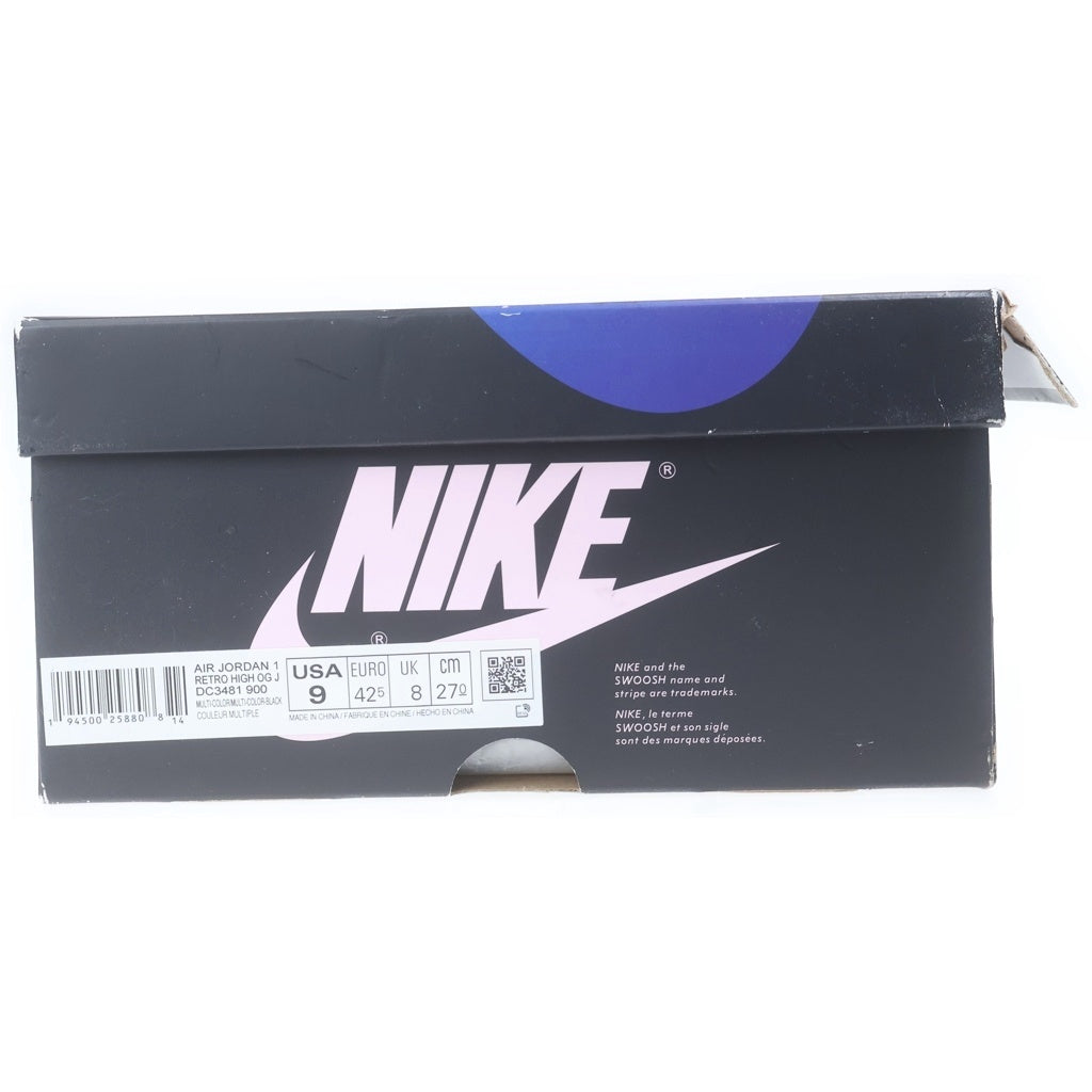 NIKE(ナイキ) ×J Balvin Air Jordan 1 High OG J・バルヴィン エアジョーダン1 ハイ OG ハイカットスニーカー US9/27cm レインボー DC3481-900