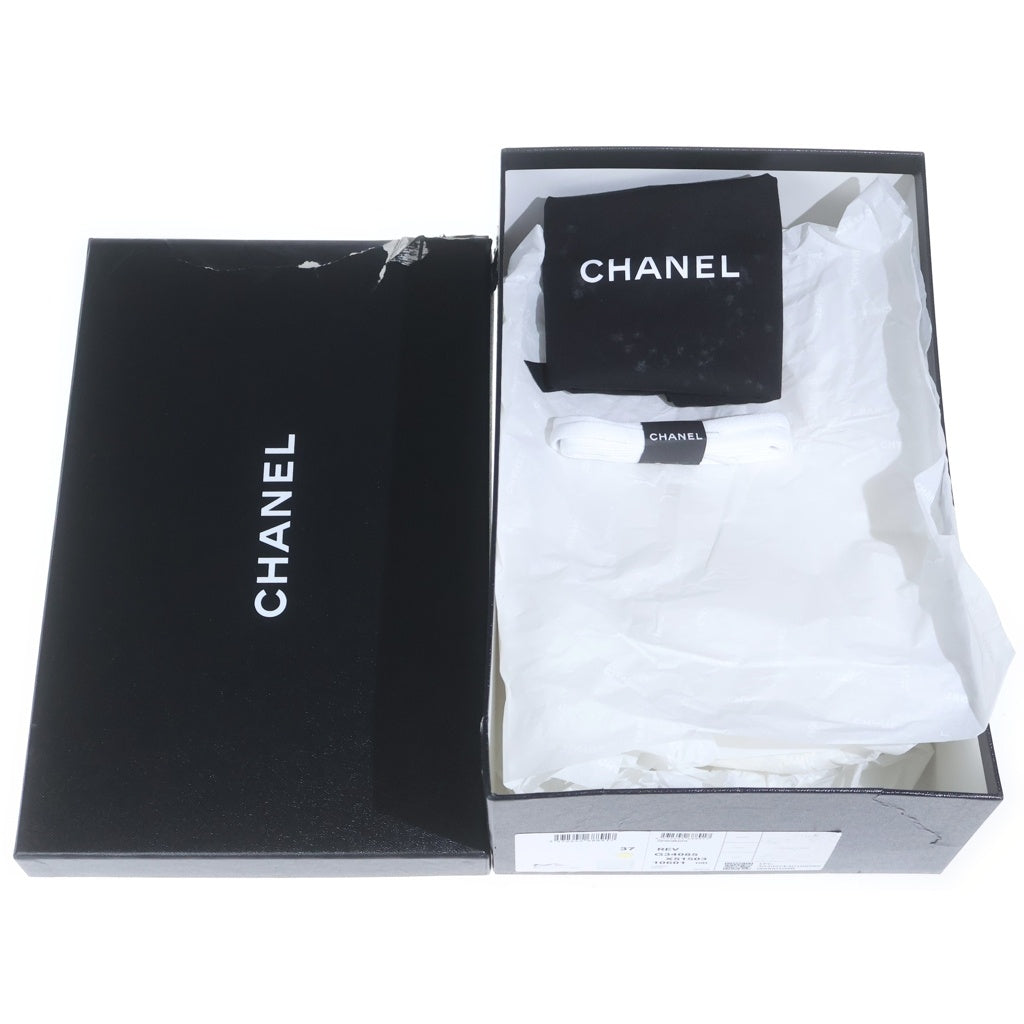 CHANEL(シャネル) ココマーク レザー ローカットスニーカー シューズ カーフスキン ロゴ ホワイト G34085 レディース
