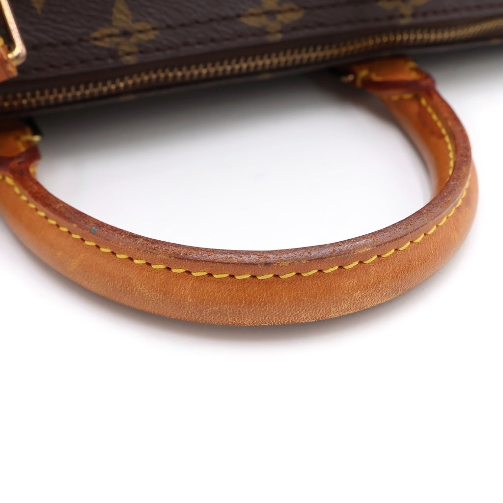 LOUIS VUITTON(ルイヴィトン) モノグラム スピーディ40 ハンドバッグ ボストンバッグ ブラウン レザー×PVC M41522 ゴールド金具 レディース