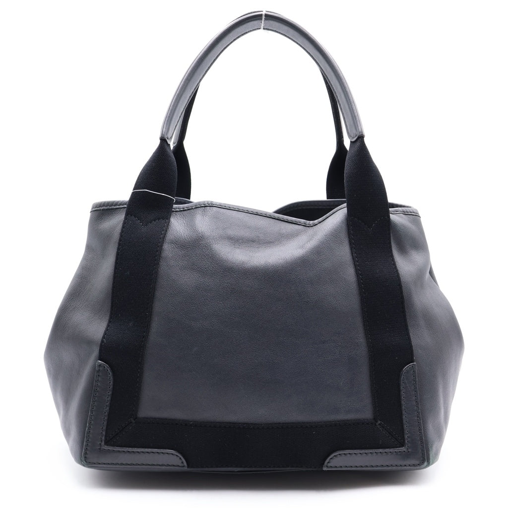 BALENCIAGA(バレンシアガ) ネイビーカバス パンチング ハンドバッグ