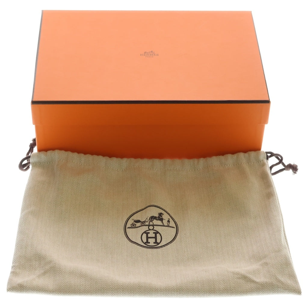 HERMES(エルメス) ゲタ ブラック シェーブル ショルダーバッグ ブラック レザー U刻印 シルバー金具