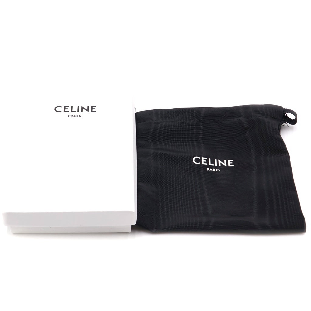 CELINE(セリーヌ) トリオンフ レザーベルト ブラック ゴールド金具 レディース