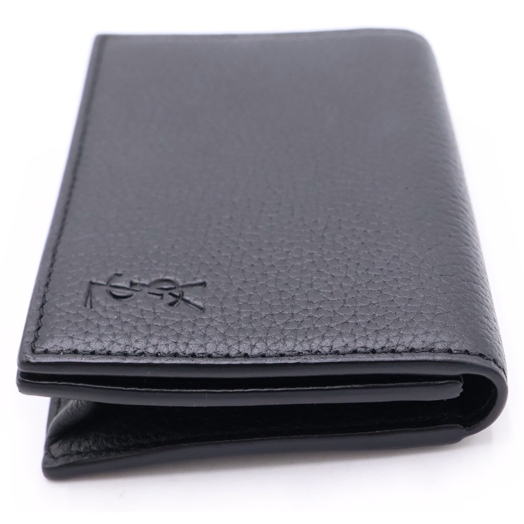 SAINT LAURENT PARIS(サンローランパリ) カサンドラ シャドウ 名刺入れ カードケース ブラック レザー 693492 レディース