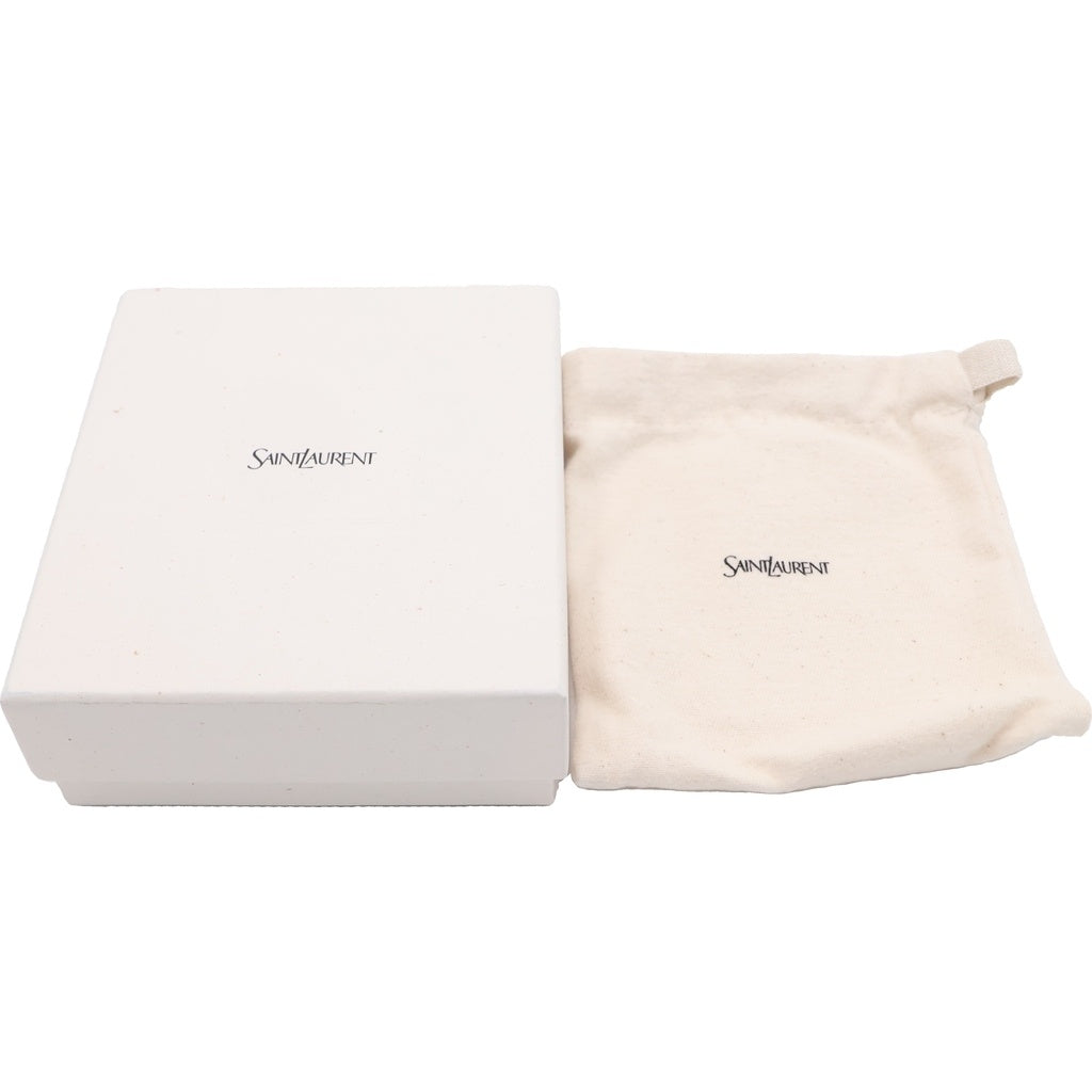 SAINT LAURENT PARIS(サンローランパリ) カサンドラ シャドウ 名刺入れ カードケース ブラック レザー 693492 レディース