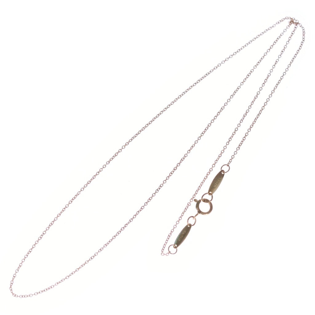 TIFFANY & Co.(ティファニー) エルサペレッティ ミニ オープンハート ネックレス ペンダント チェーン ピンクゴールド Au750PG レディース