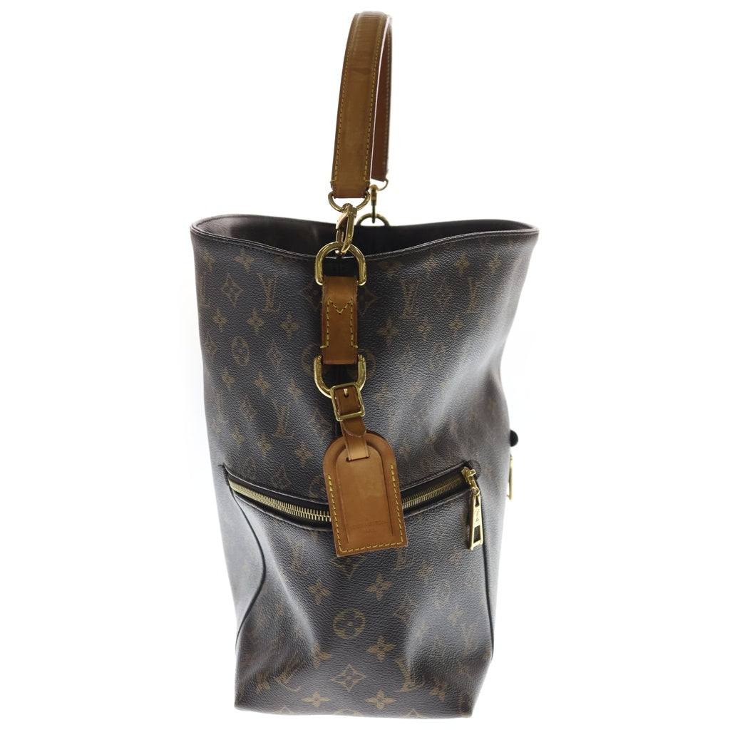 LOUIS VUITTON(ルイヴィトン) モノグラム メリー 2WAYハンドバッグ ワンショルダーバッグ ブラウン レザー×PVC M41544 ゴールド金具 レディース