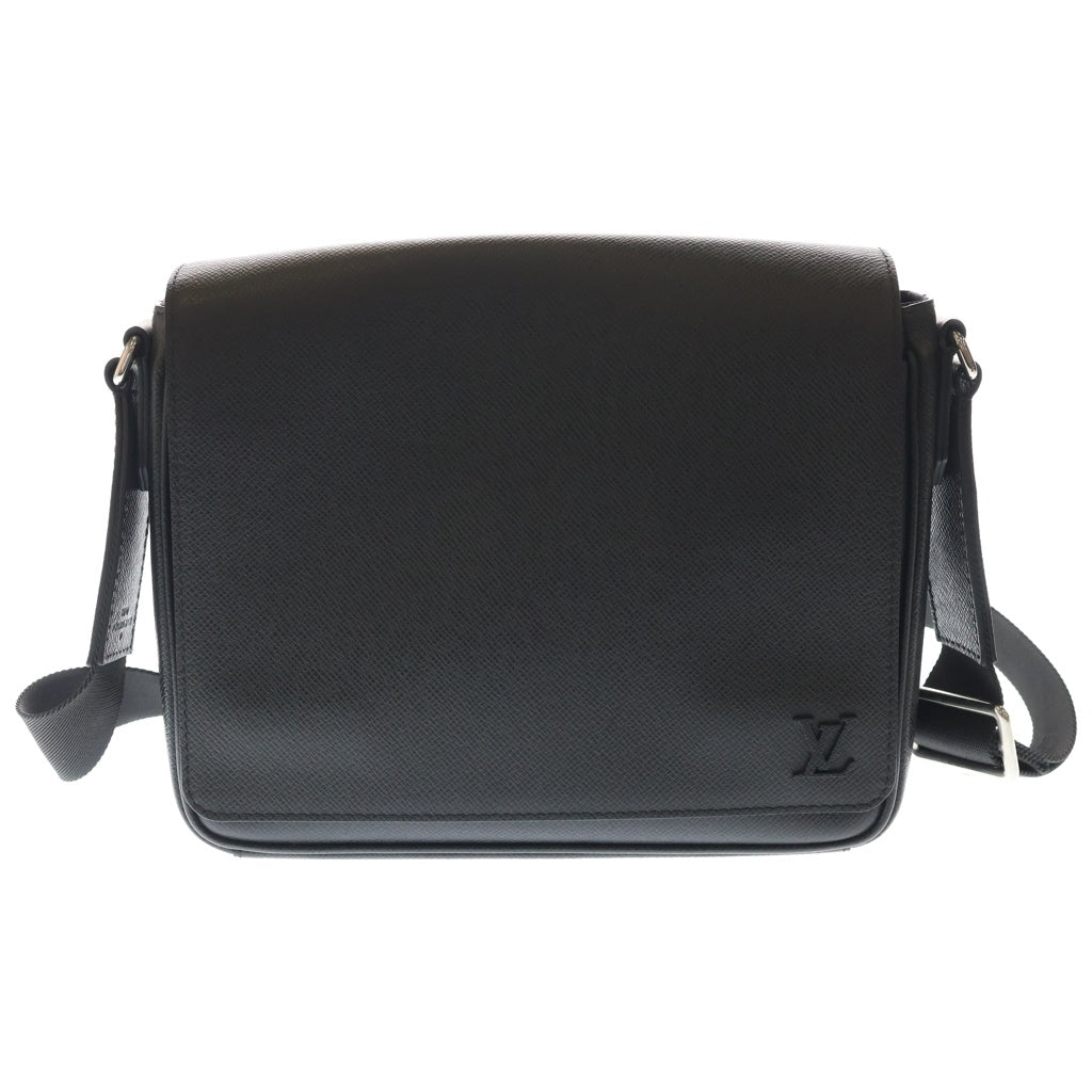 LOUIS VUITTON(ルイヴィトン) タイガ ディストリクト PM NV3 ショルダーバッグ ブラック レザー M30850 シルバー金具 レディース