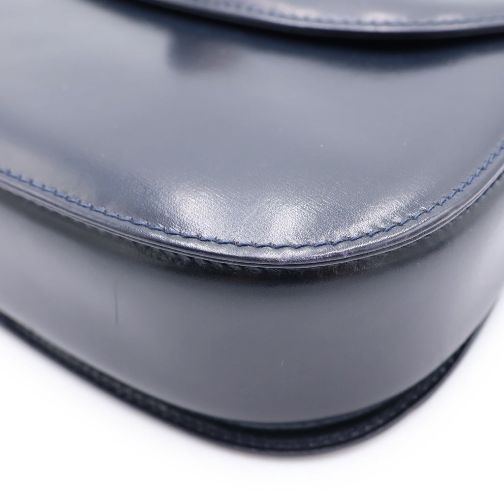 GUCCI(グッチ) バンブー ハンドバック 2wayバック スモール レザー ネイビー レディース