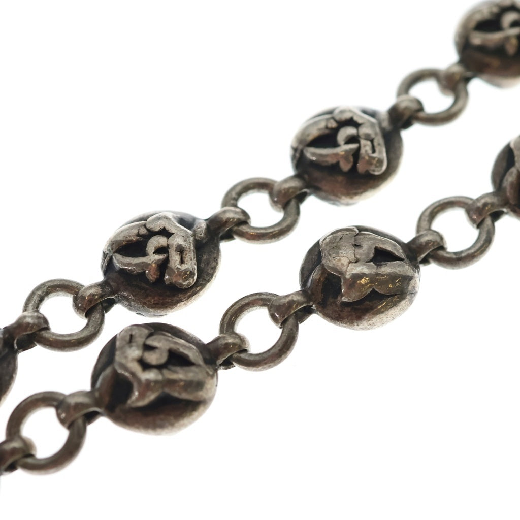 CHROME HEARTS(クロムハーツ) 2BALL LONG-S/2クリップロング#2ケルティックボール ウォレットチェーン シルバー