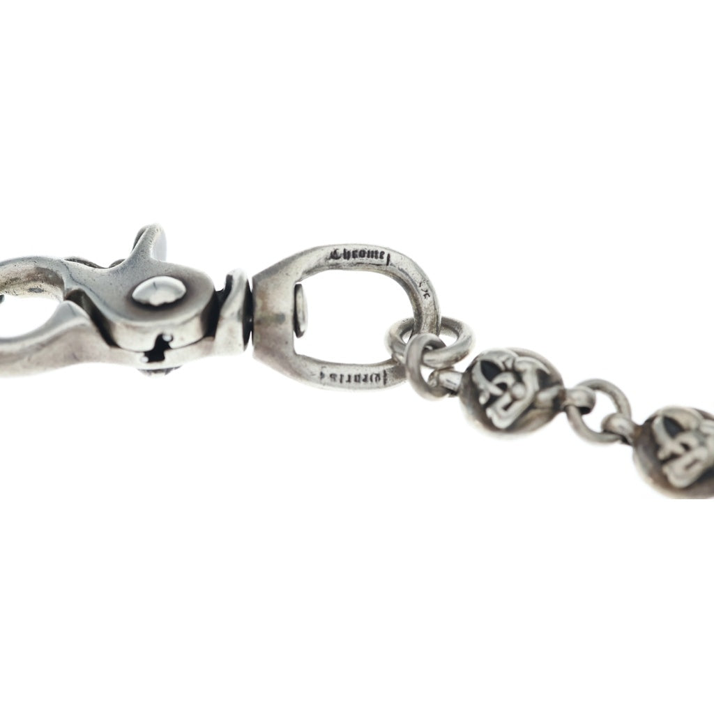 CHROME HEARTS(クロムハーツ) 2BALL LONG-S/2クリップロング#2ケルティックボール ウォレットチェーン シルバー