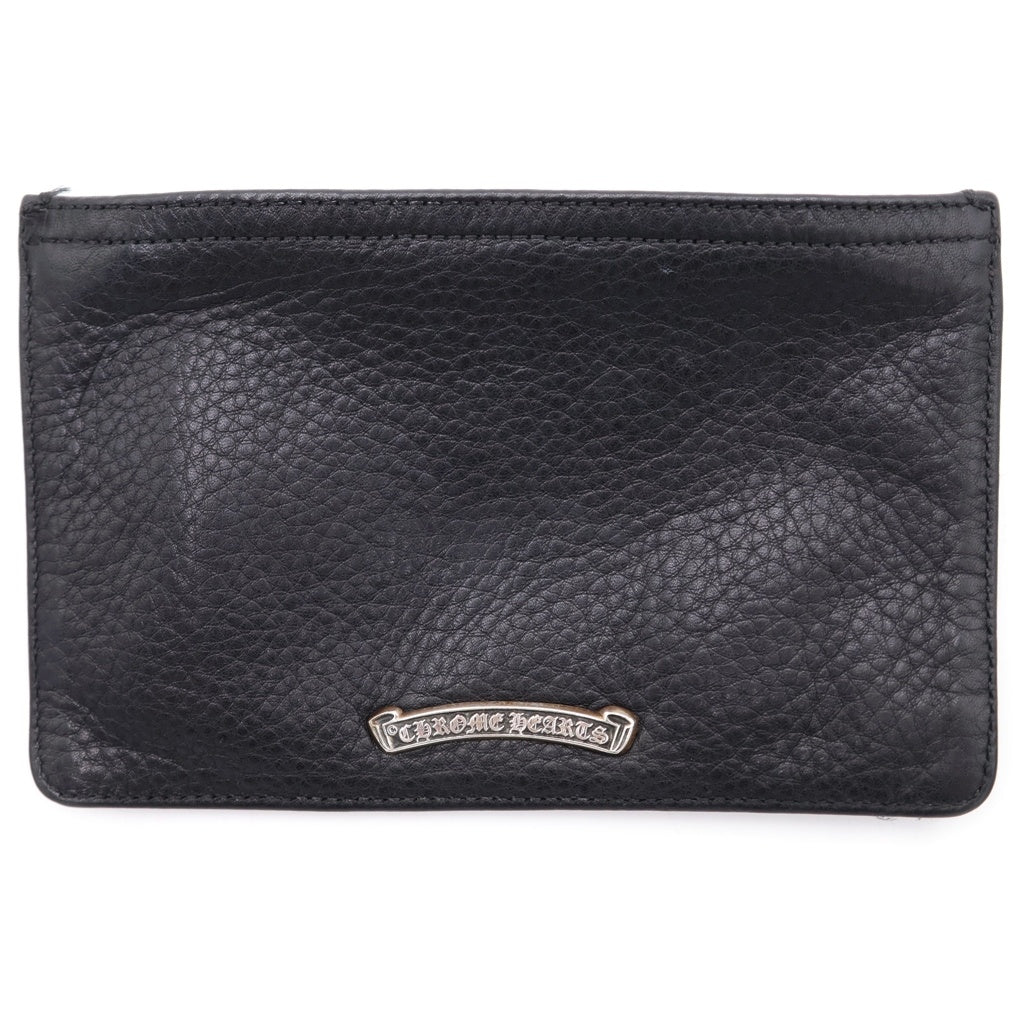 CHROME HEARTS(クロムハーツ) ZPR CHNG PURSE2 ジッパーチェンジパース レザーコインケース ブラック