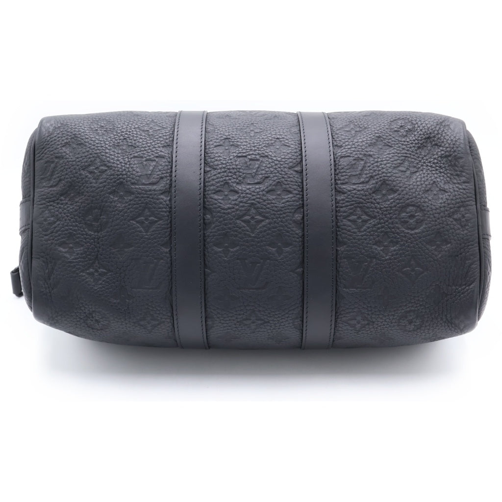 LOUIS VUITTON(ルイヴィトン) モノグラム キーポルバンドリエール35 2WAYハンドバッグ ショルダーバッグ ブラック レザー M22765 シルバー金具 レディース