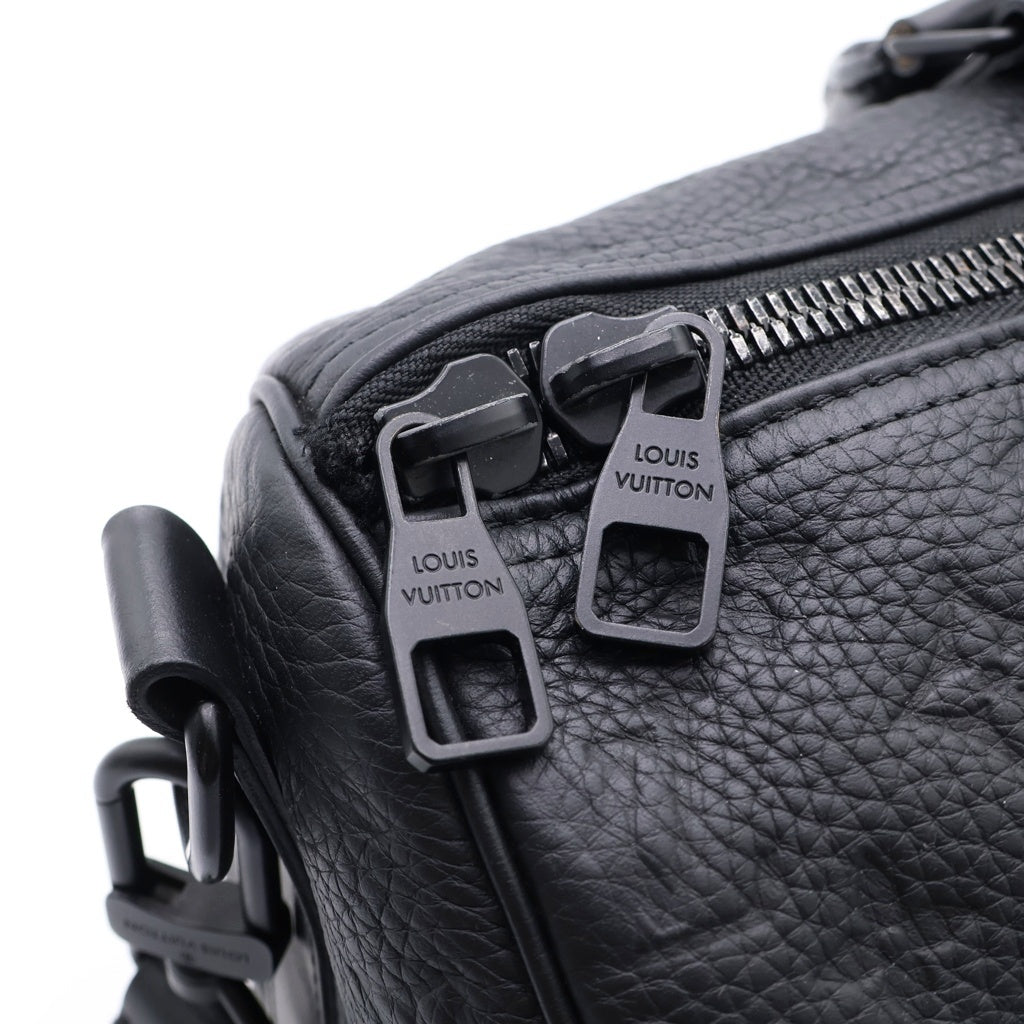 LOUIS VUITTON(ルイヴィトン) モノグラム キーポルバンドリエール35 2WAYハンドバッグ ショルダーバッグ ブラック レザー M22765 シルバー金具 レディース