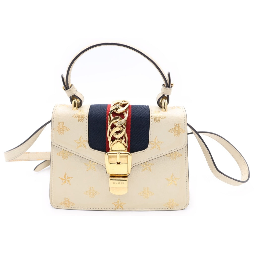 GUCCI(グッチ) シルヴィ ミニ 2way ショルダーバッグ ビー&スター 470270 レディース