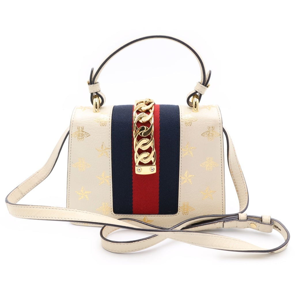 GUCCI(グッチ) シルヴィ ミニ 2way ショルダーバッグ ビー&スター 470270 レディース