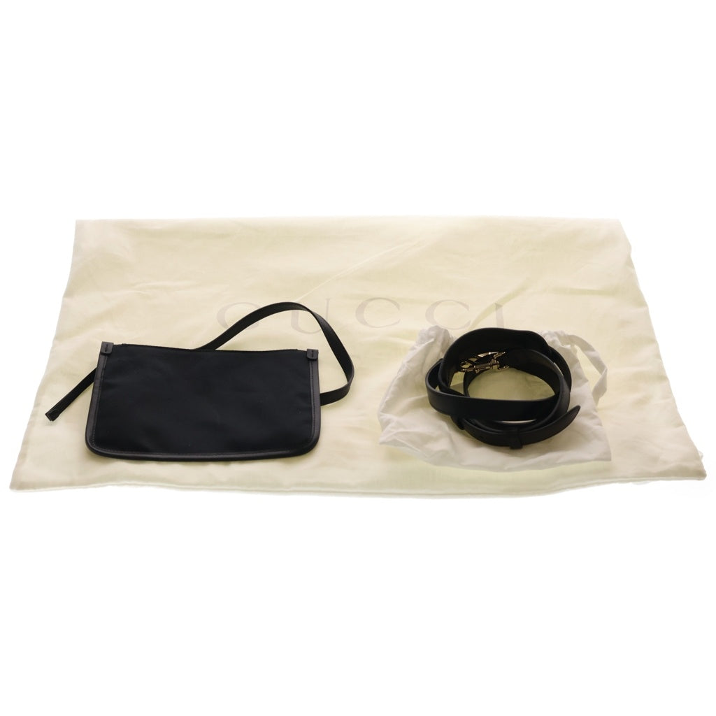 GUCCI(グッチ) マイクログッチシマ オフィディア ハンド ショルダーバッグ 2WAY GGエンボス レザー ブラック 865452 レディース