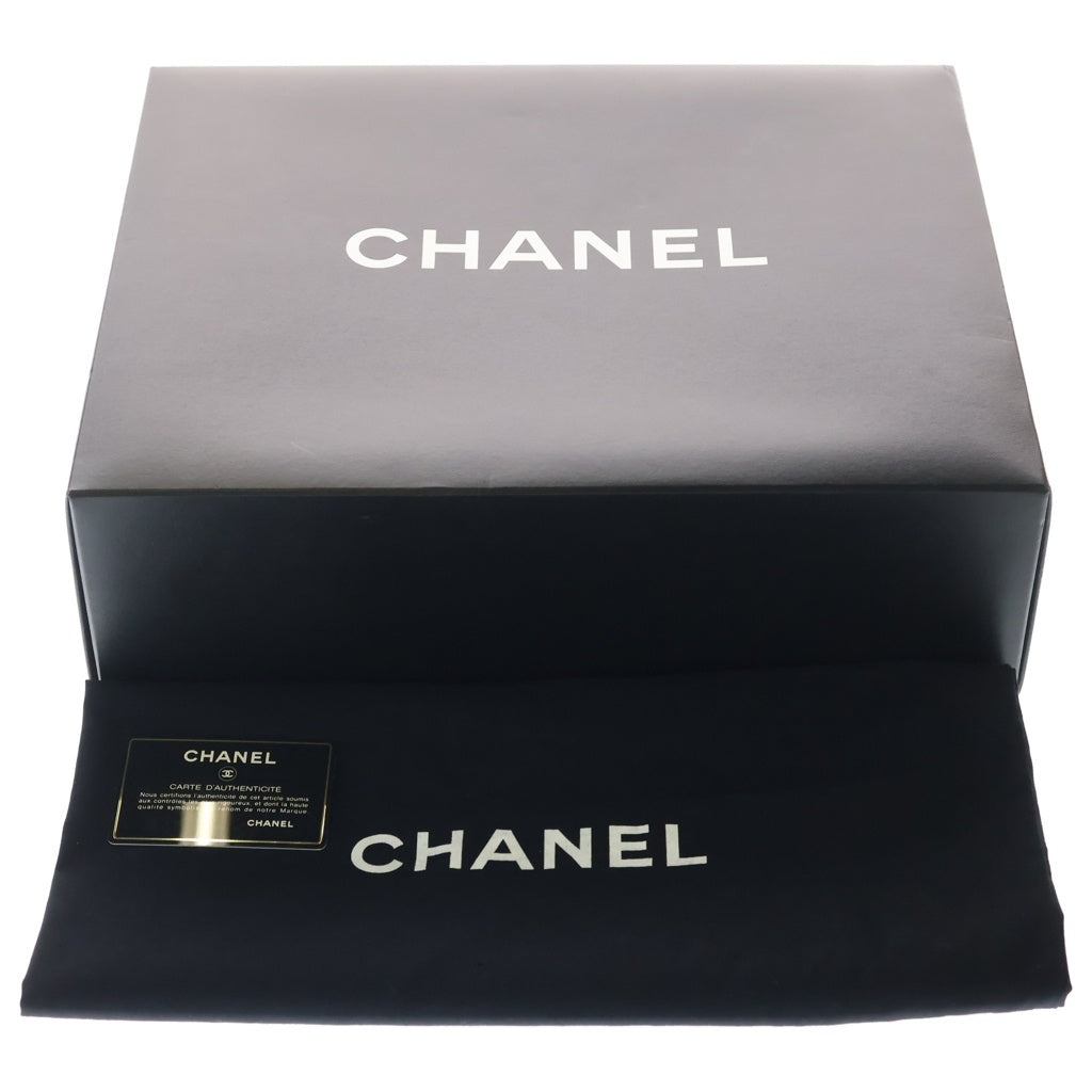CHANEL(シャネル) マトラッセ ココマーク キャビアスキン レザー チェーン ショルダー トートバッグ シルバー金具 ブラック 6番台 レディース