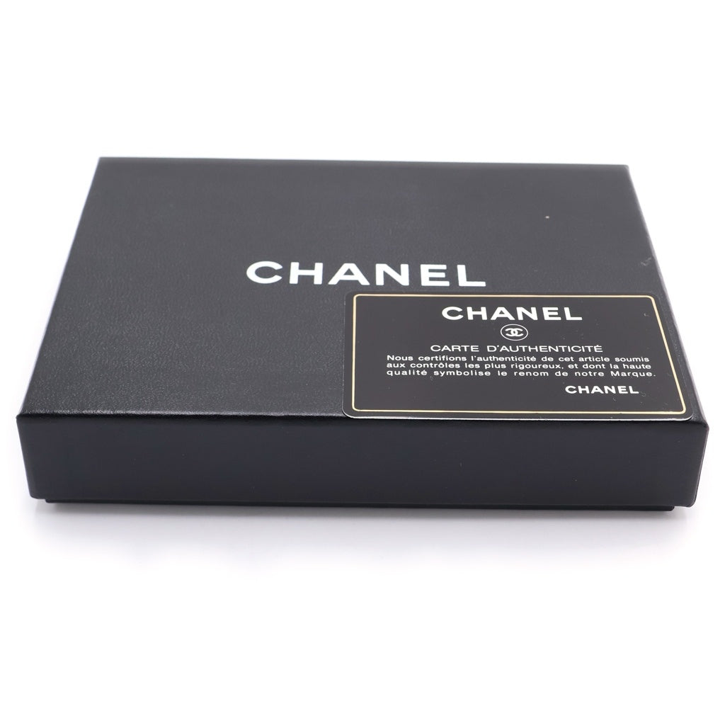 CHANEL(シャネル) マトラッセ キャビアスキン レザー ココマーク コインケース ポーチ ブルー ゴールド金具 4番台 レディース