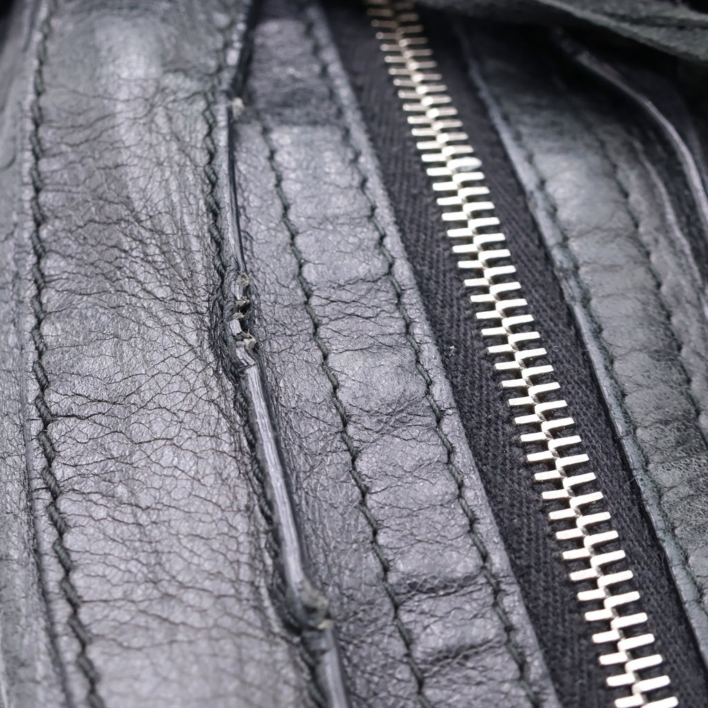 BALENCIAGA(バレンシアガ) ザ・シティ 2WAYハンドバッグ ショルダーバッグ ブラック レザー 281770 シルバー金具