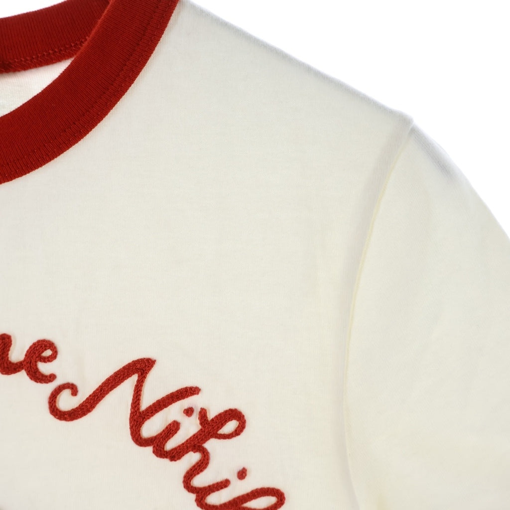 GUCCI(グッチ) マッシュルーム ロゴプリント Tシャツ ホワイト #XS レディース