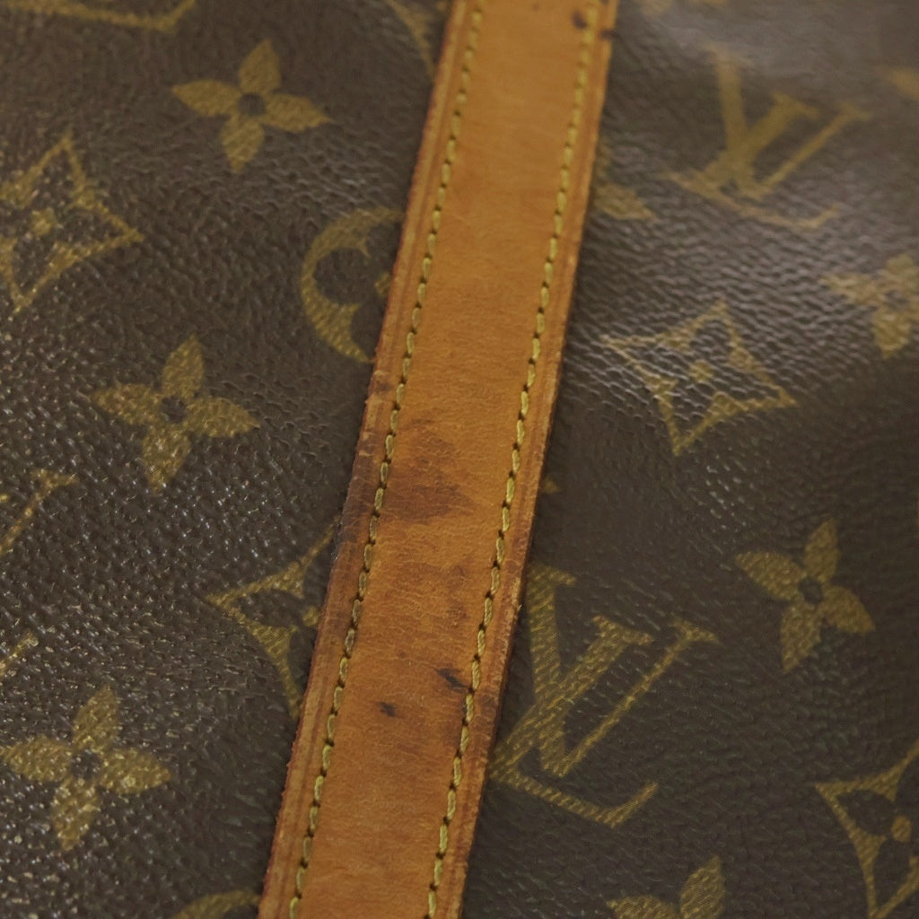 LOUIS VUITTON(ルイヴィトン) モノグラム サックショッピング トートバッグ ハンドバッグ ブラウン レザー×PVC M51108 ゴールド金具 レディース