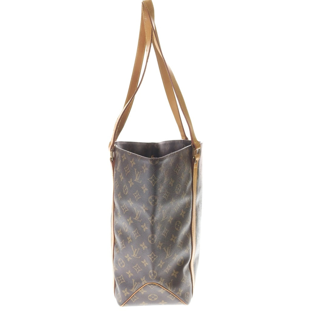 LOUIS VUITTON(ルイヴィトン) モノグラム サックショッピング トートバッグ ハンドバッグ ブラウン レザー×PVC M51108 ゴールド金具 レディース