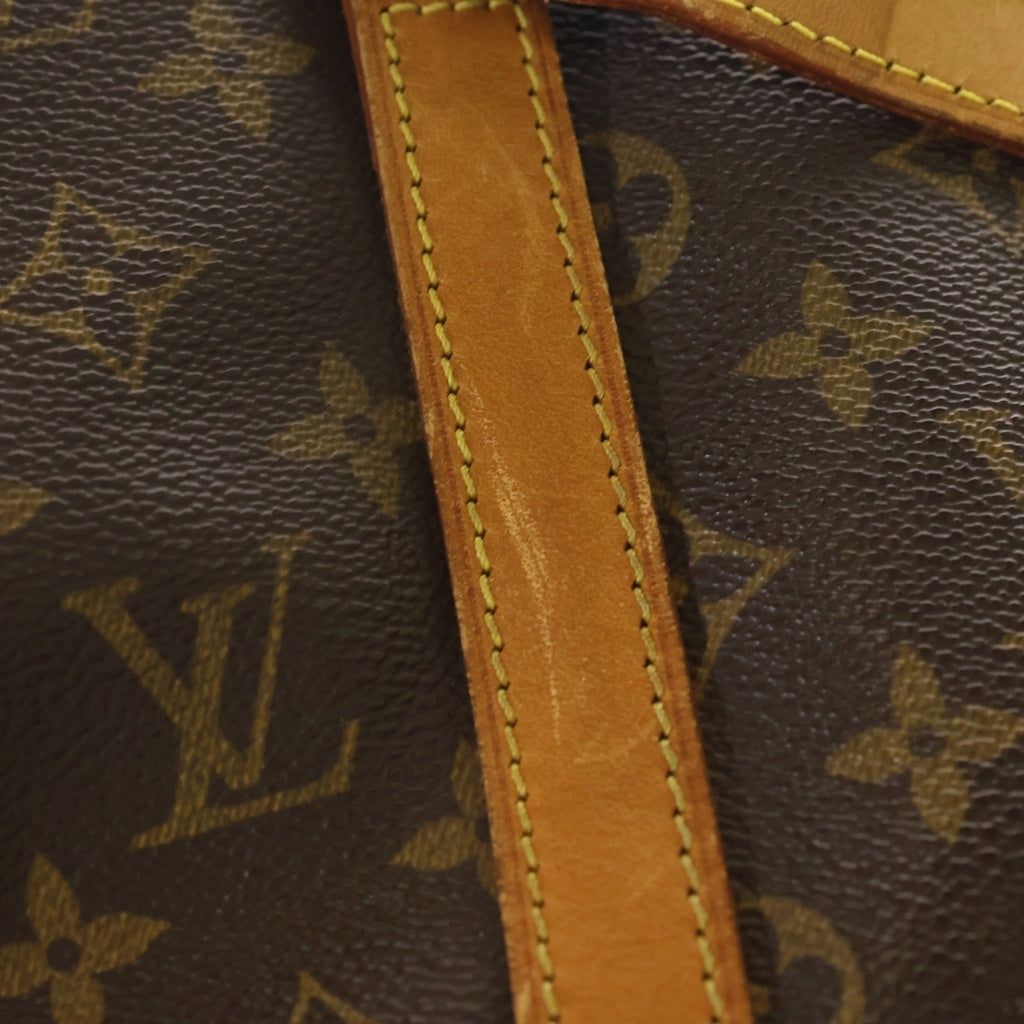 LOUIS VUITTON(ルイヴィトン) モノグラム サックショッピング トートバッグ ハンドバッグ ブラウン レザー×PVC M51108 ゴールド金具 レディース