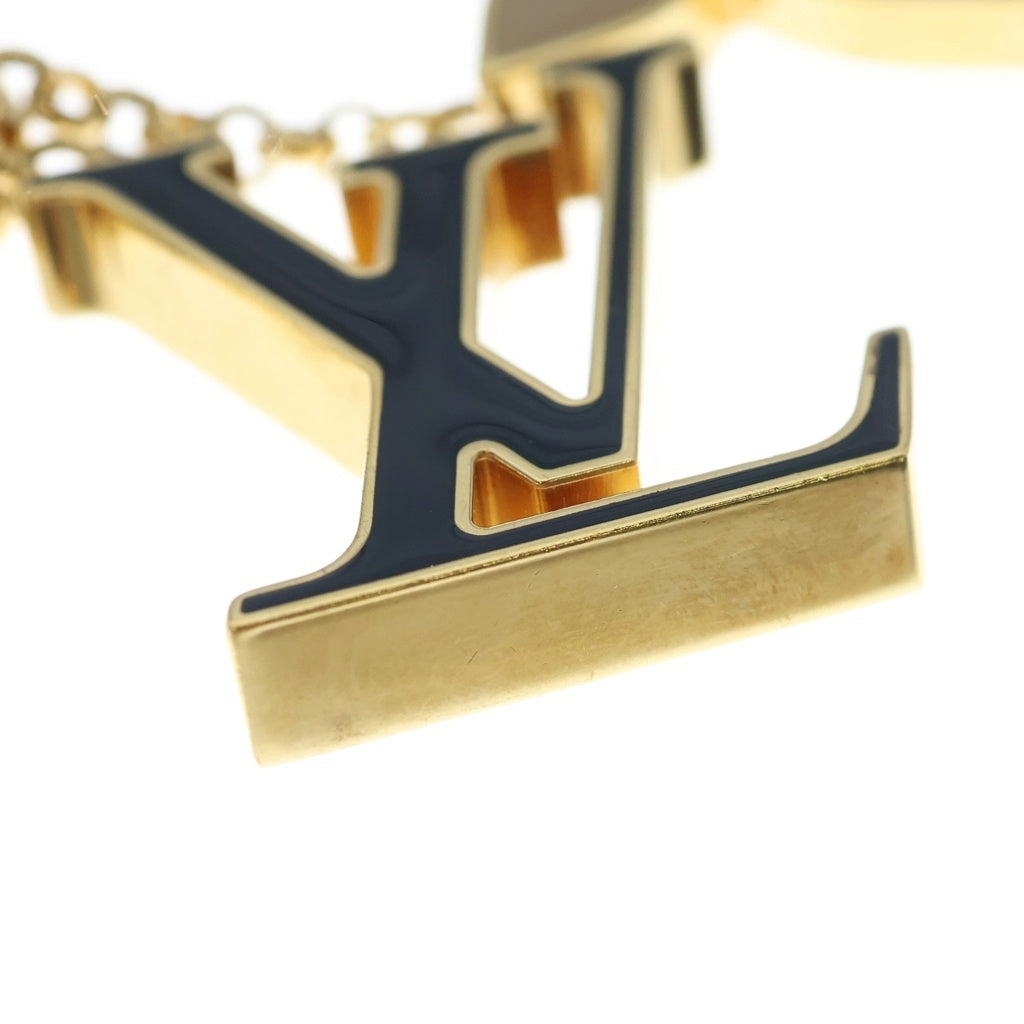LOUIS VUITTON(ルイヴィトン) チャーム・フルール ドゥ モノグラム バッグチャーム キーリング ゴールド×ブラック×ベージュ GP M01652 レディース