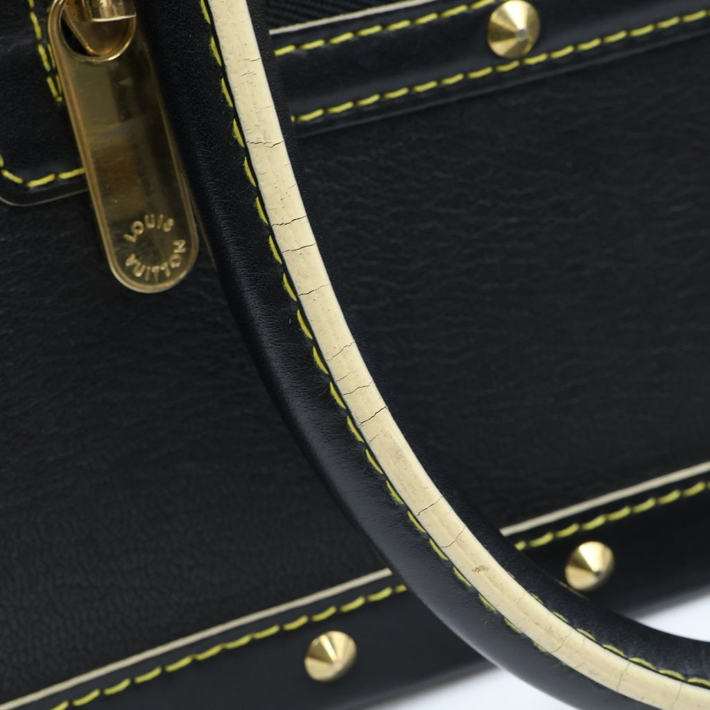 LOUIS VUITTON(ルイヴィトン) ファビュロー スタッズ トートバッグ ハンドバッグ ブラック ノワール スハリレザー M91812 ゴールド金具 レディース