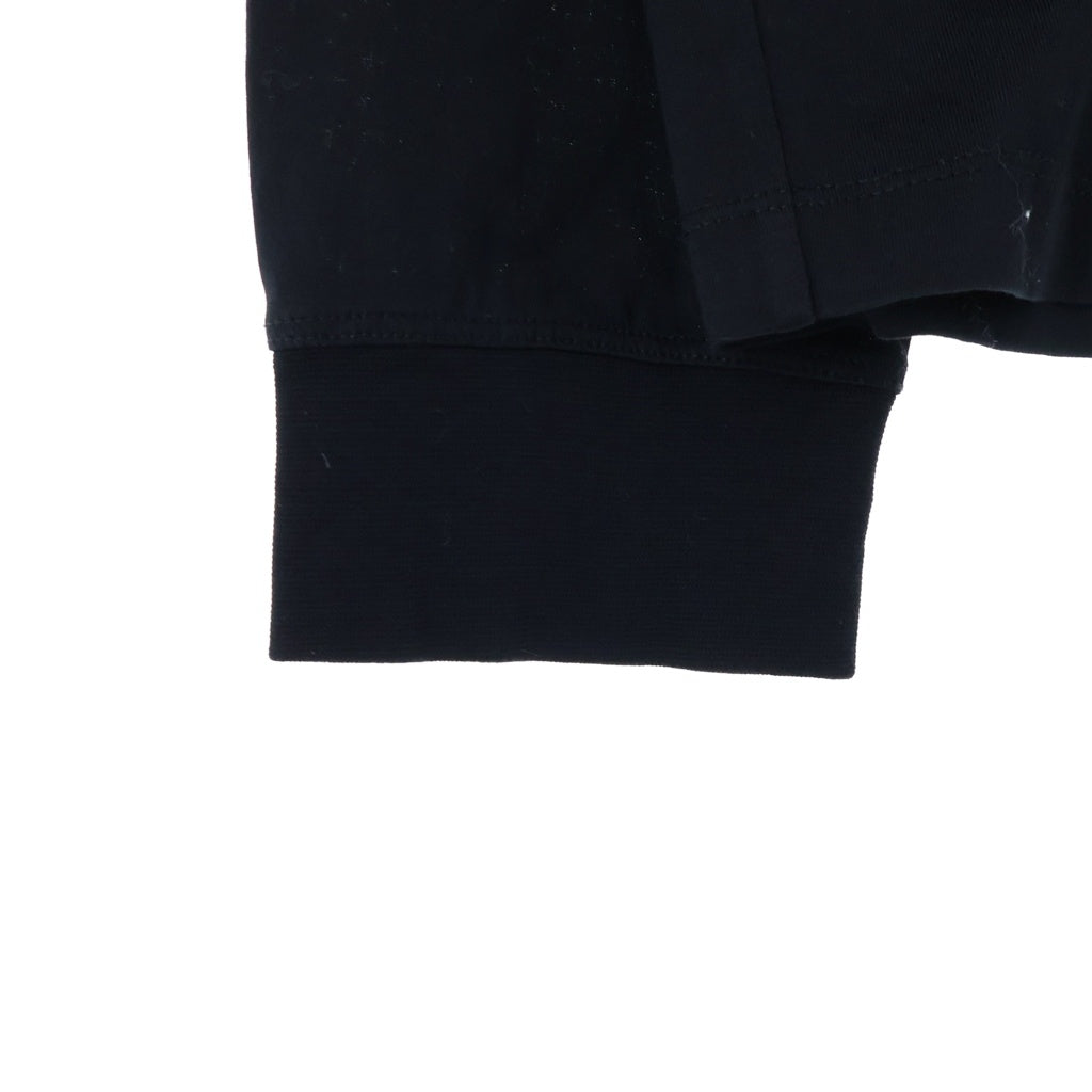 MONCLER(モンクレール) サイドロゴ クルーネック長袖Tシャツ ロングTシャツ ブラック G10918