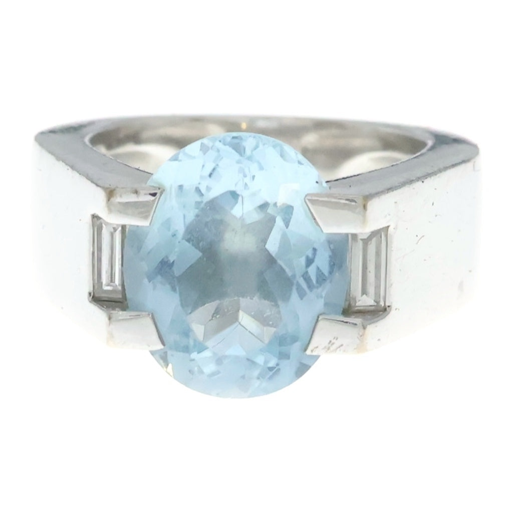 Cartier(カルティエ) アクアマリン リング ホワイトゴールド 750WG 指輪 レディース