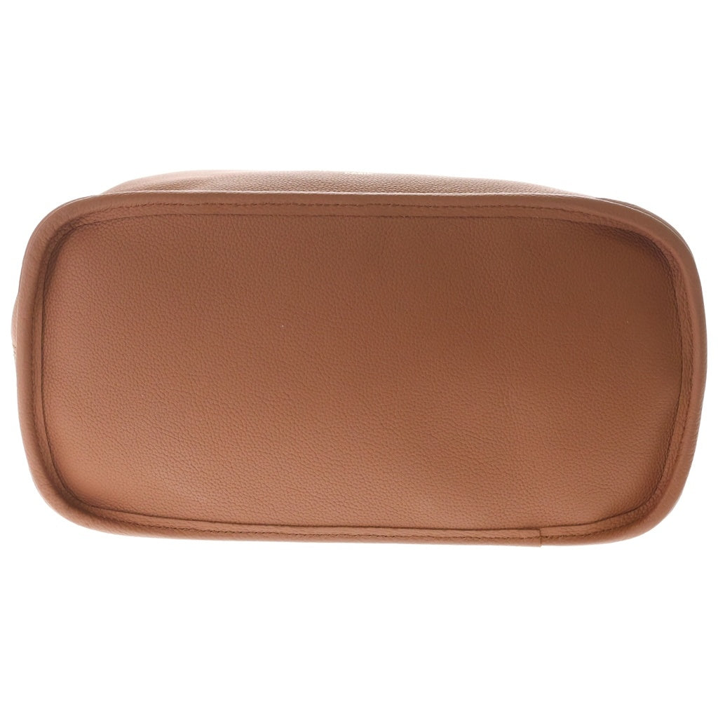 LOUIS VUITTON(ルイヴィトン) ネヴァーフル・インサイドアウトMM ハンドバッグ トートバッグ ブラウン レザー×PVC M12061 ゴールド金具 レディース