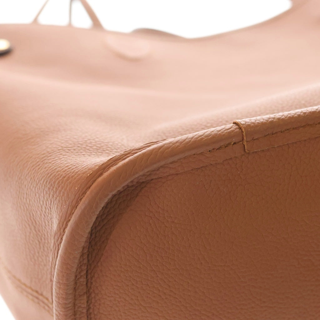LOUIS VUITTON(ルイヴィトン) ネヴァーフル・インサイドアウトMM ハンドバッグ トートバッグ ブラウン レザー×PVC M12061 ゴールド金具 レディース