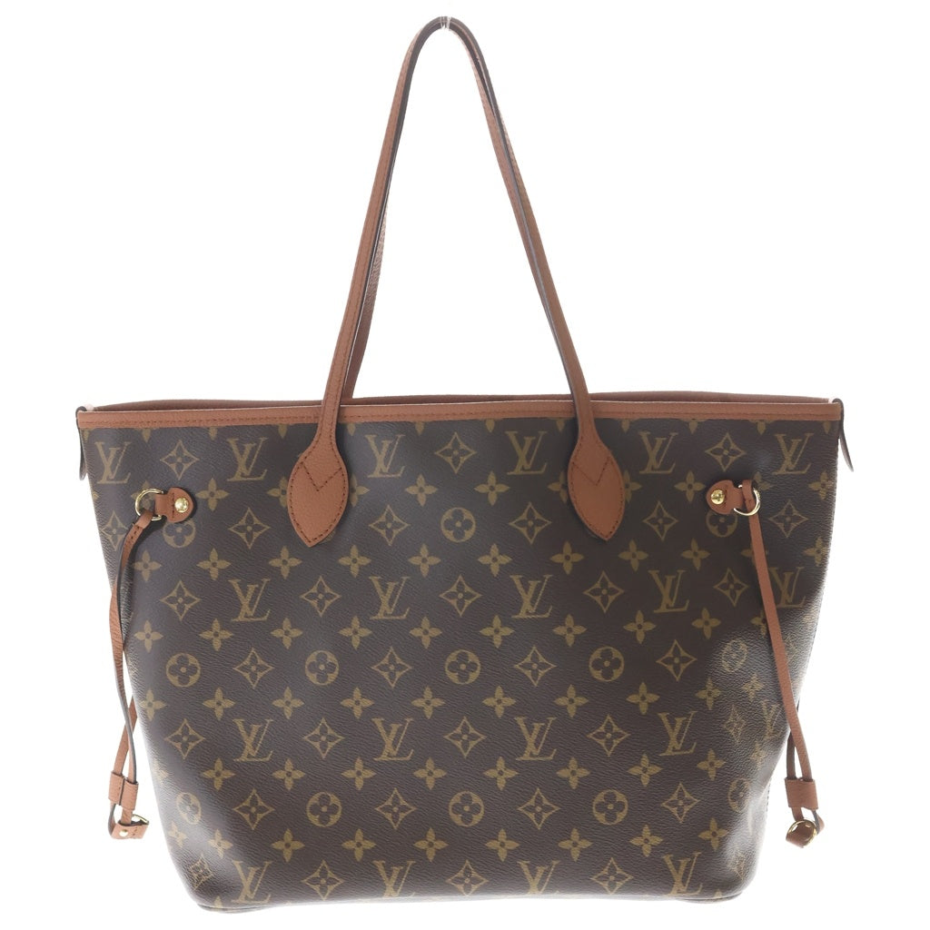 LOUIS VUITTON(ルイヴィトン) ネヴァーフル・インサイドアウトMM ハンドバッグ トートバッグ ブラウン レザー×PVC M12061 ゴールド金具 レディース