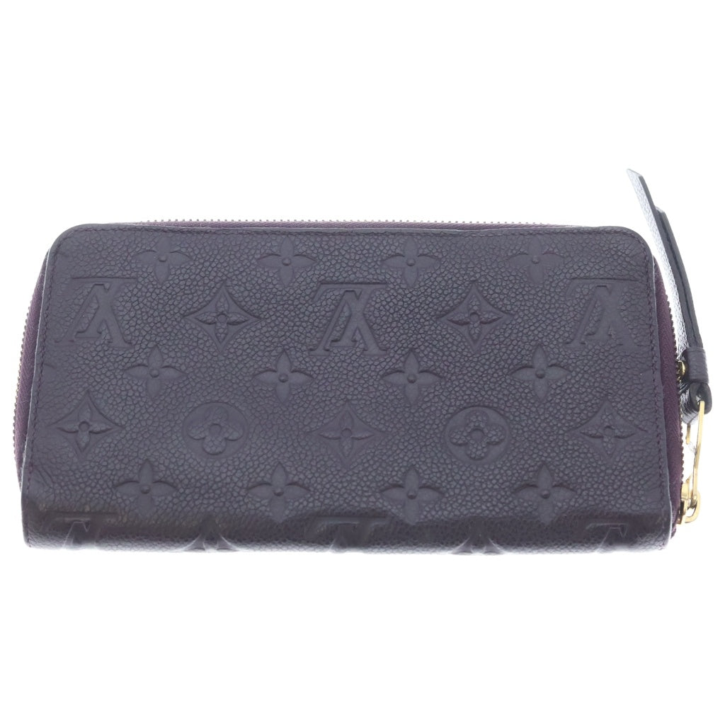 LOUIS VUITTON(ルイヴィトン) ノグラムアンプラント ポルトフォイユスクレットロン ロングウォレット ラウンドファスナー 長財布 レザー パープル M60298 レディース