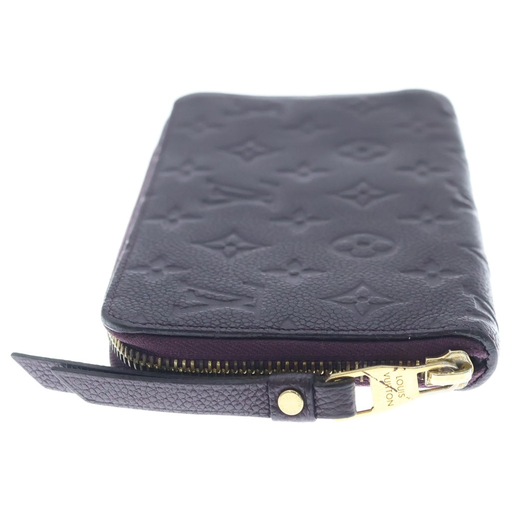 LOUIS VUITTON(ルイヴィトン) ノグラムアンプラント ポルトフォイユスクレットロン ロングウォレット ラウンドファスナー 長財布 レザー パープル M60298 レディース