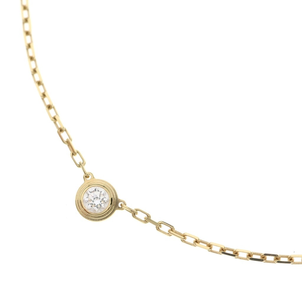 Cartier(カルティエ) ダムール ネックレス ダイヤモンド Au750 K18 SM スモール イエローゴールド B7215800 レディース