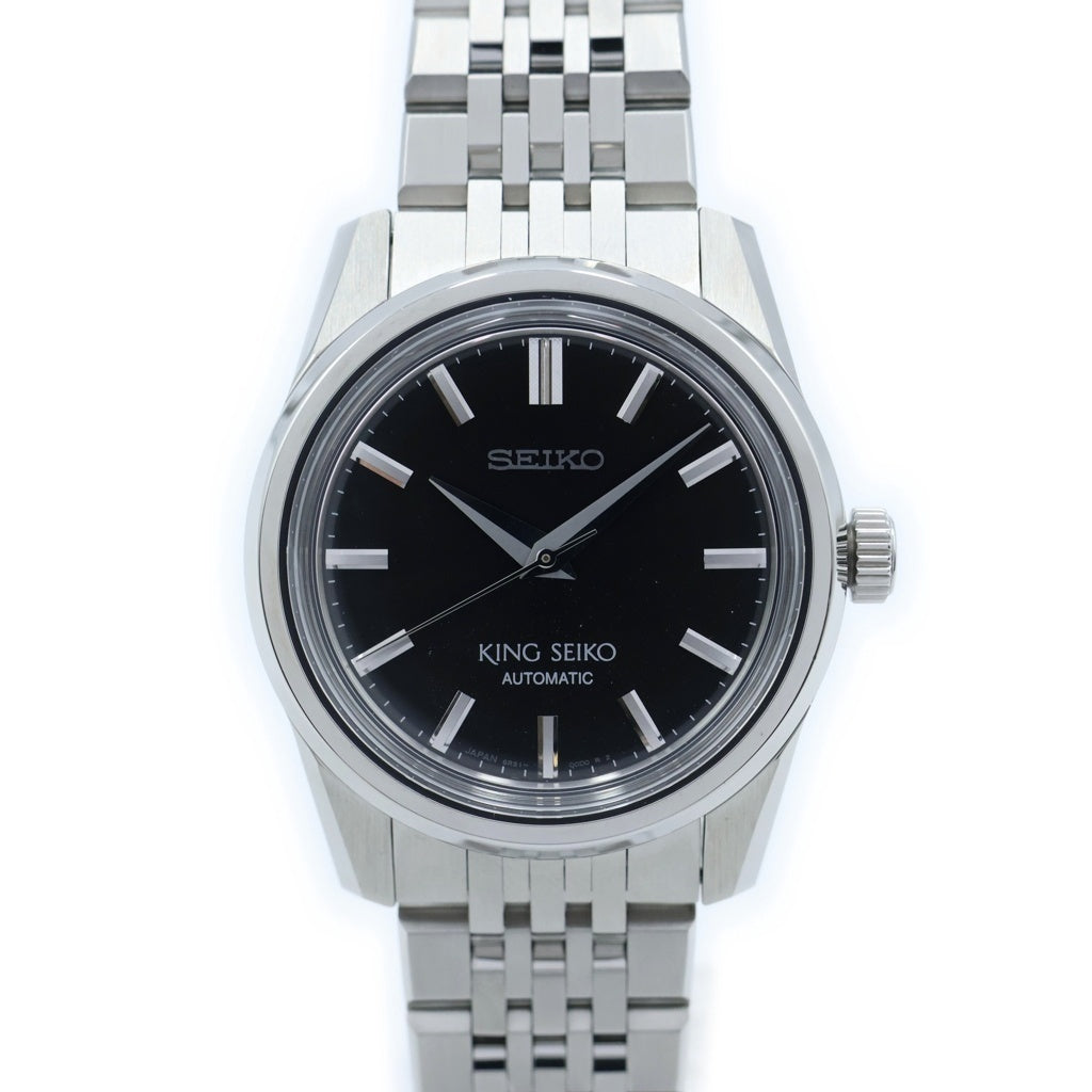 SEIKO(セイコー) キングセイコー 黒文字盤 SS/AT ステンレス 自動巻き 腕時計 SDKS005/6R31-00D0