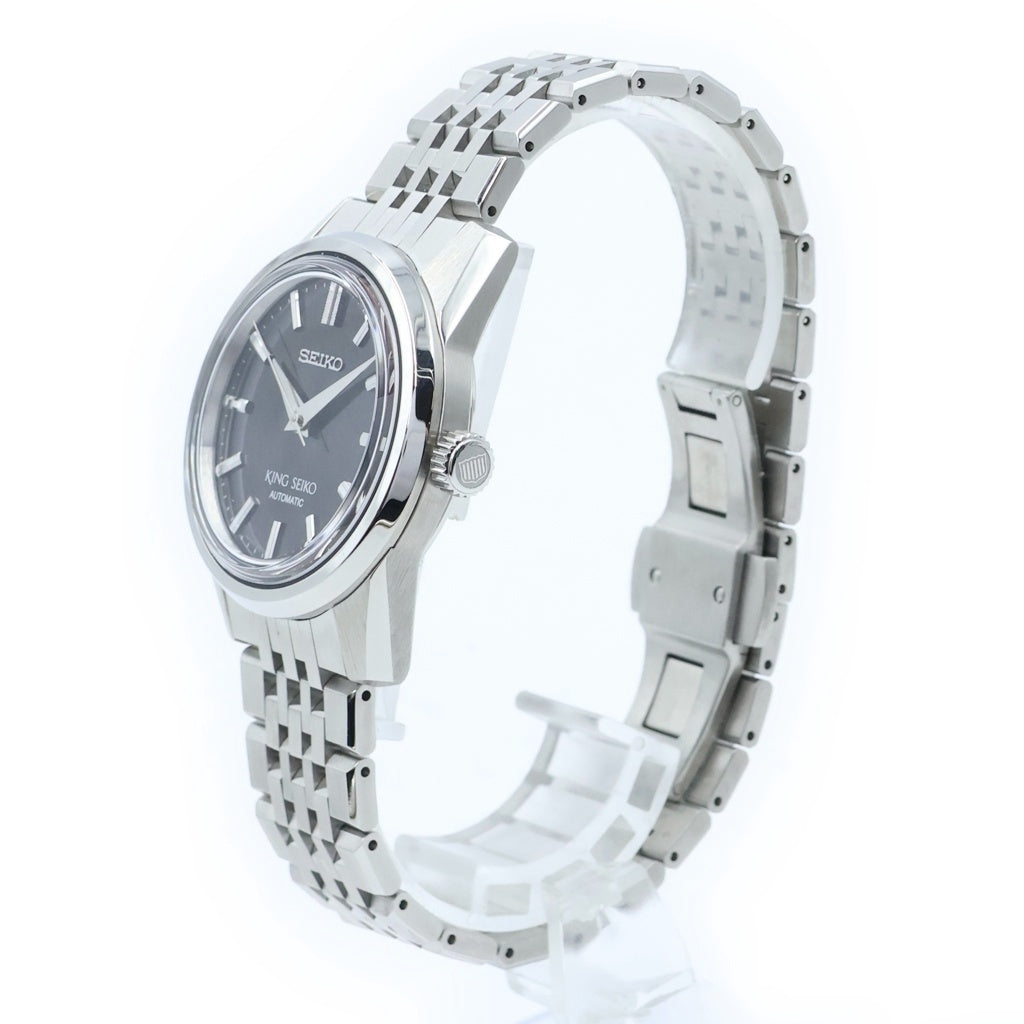 SEIKO(セイコー) キングセイコー 黒文字盤 SS/AT ステンレス 自動巻き 腕時計 SDKS005/6R31-00D0