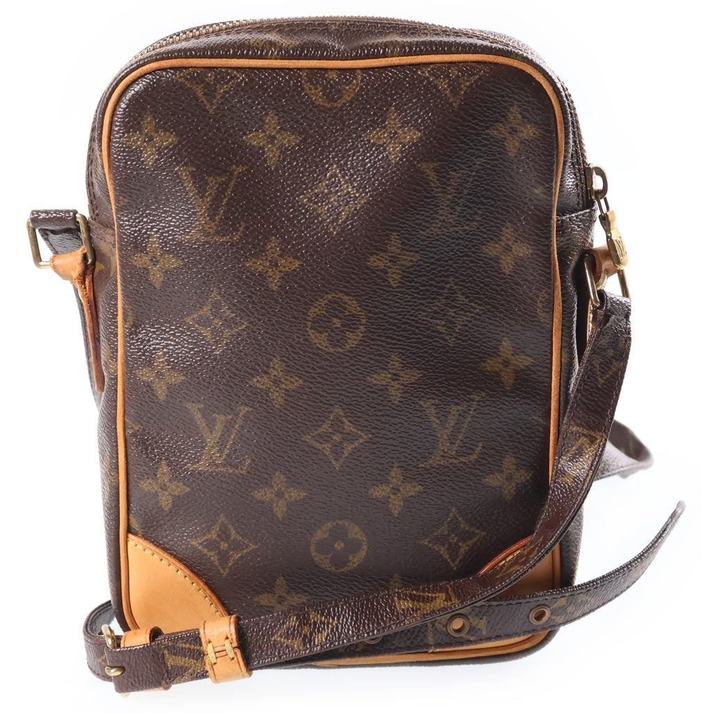 LOUIS VUITTON(ルイヴィトン) モノグラム アマゾン ショルダーバッグ ミニバッグ ブラウン レザー×PVC M45236 ゴールド金具 レディース